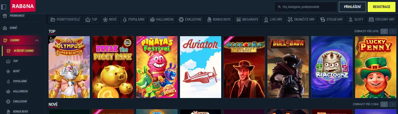 Rabona Casino site